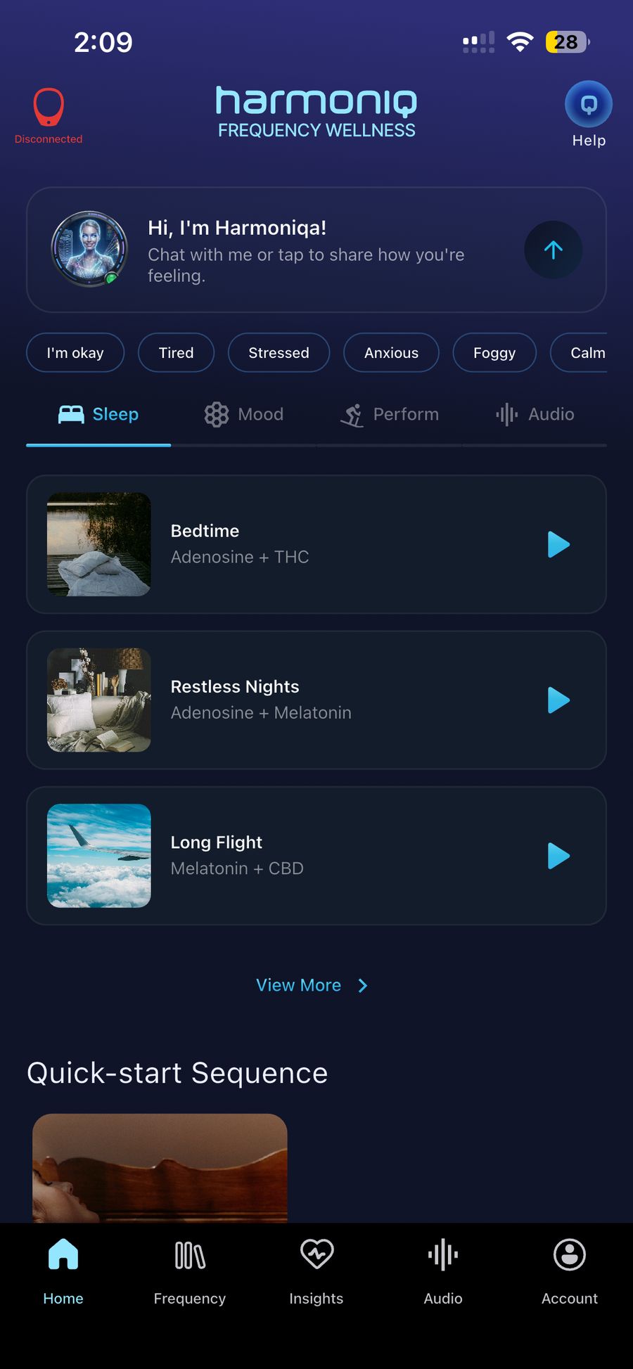 Harmoniq mobile app